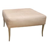 The VW Leather square Ottoman By Vicente Wolf