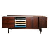 Rosewood Sideboard with Painted Drawers by Arne Vodder