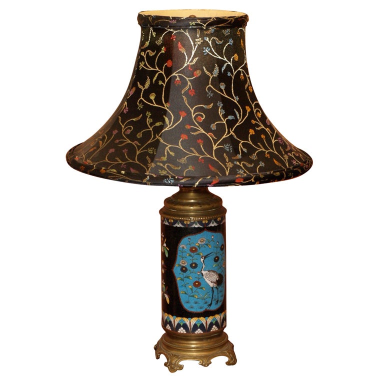 19th Century Chinese Cloisonne Lamp at 1stDibs