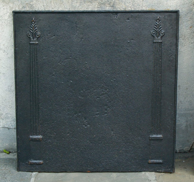 French Directoire Iron Fireback