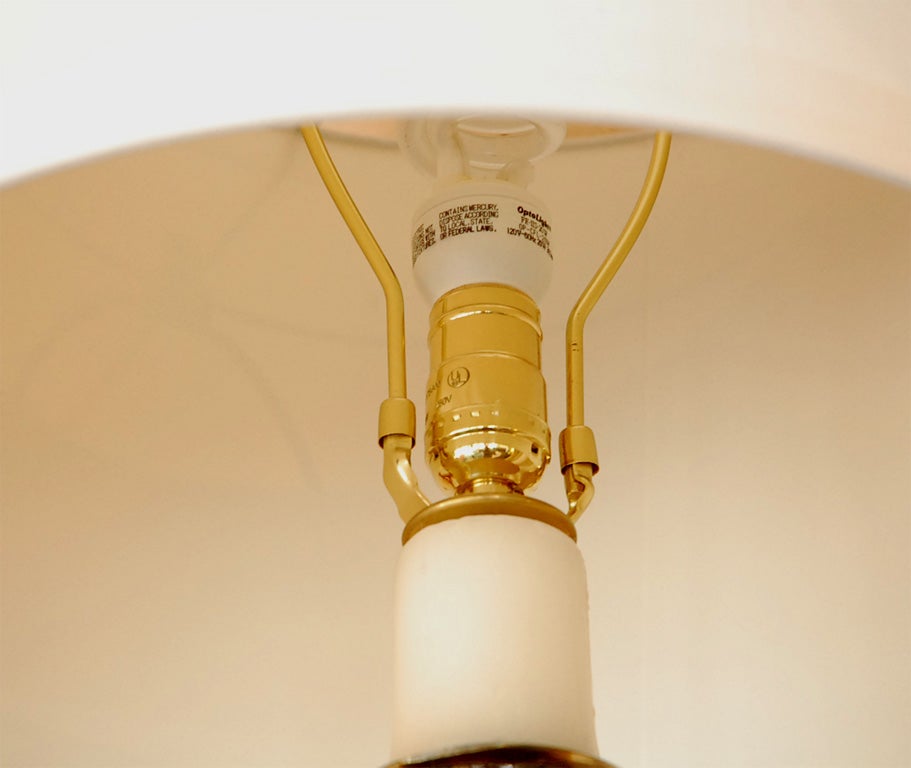 Lampe de bureau simple en verre de Murano par Seguso en vente 1