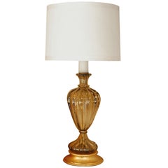 Single Murano Glass Table Lamp by Seguso