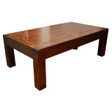 El Marangon Walnut Parsons Coffee table with Inlay