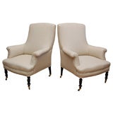Pair of Napoleon III Armchairs