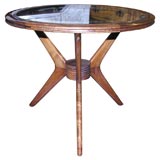Italian 1950
s Cherry Wood Tripod Table