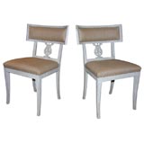 Pair of "Bellman" Painted Chairs