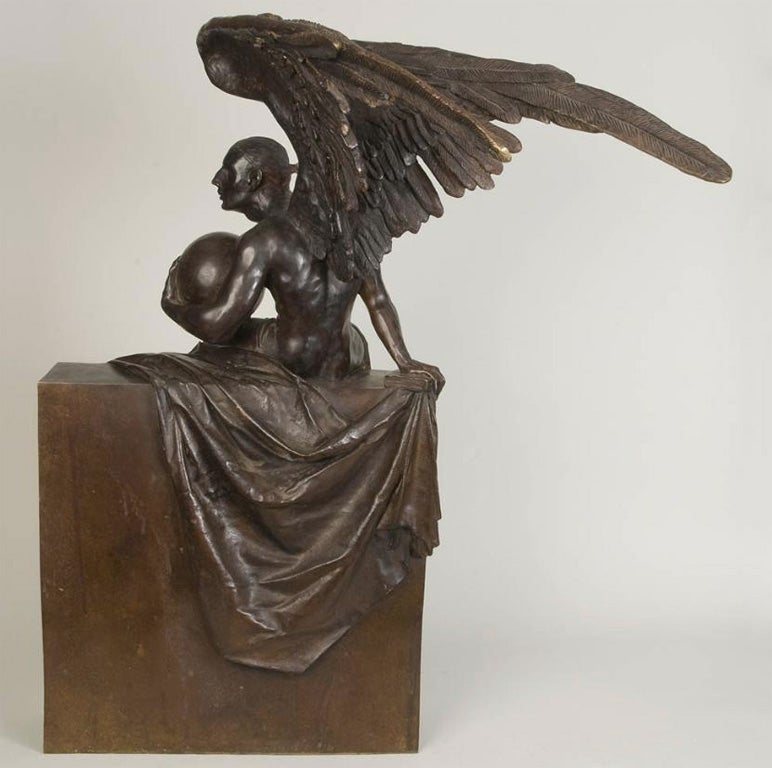 "ANGEL APARITA" EXECUTED IN BRONZE, BY SCULPTURE JORGE MARIN