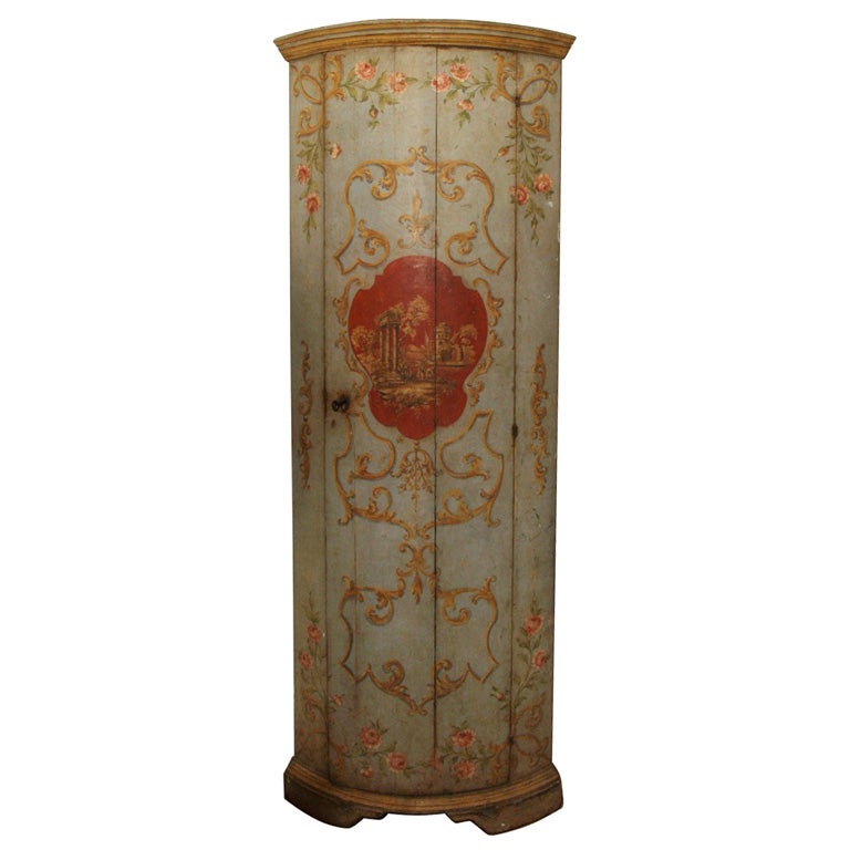 Painted Corner Cabinet