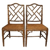 Pair Chippendale Style Chairs