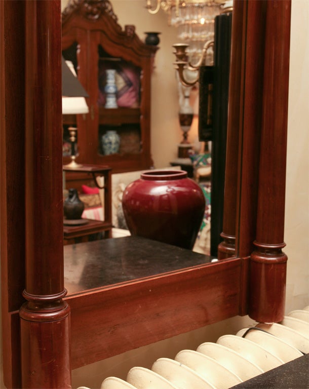 German Biedermeier Classical Pier Mirror For Sale 1