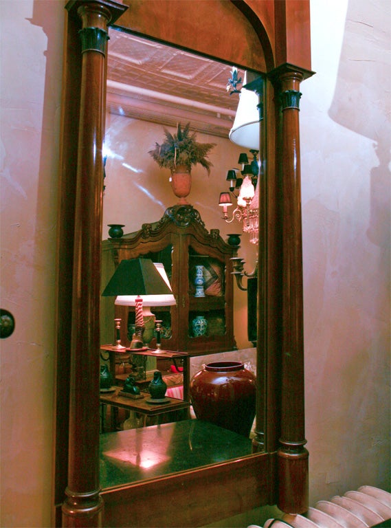 German Biedermeier Classical Pier Mirror For Sale 2