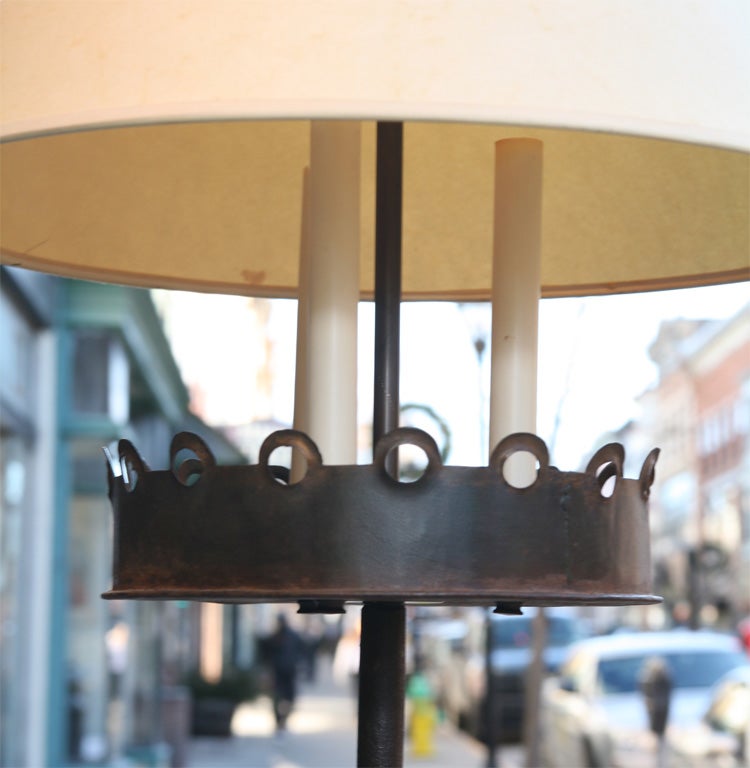 wrought iron standard lamp