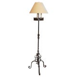 Italian Wrought Iron Floor Lamp