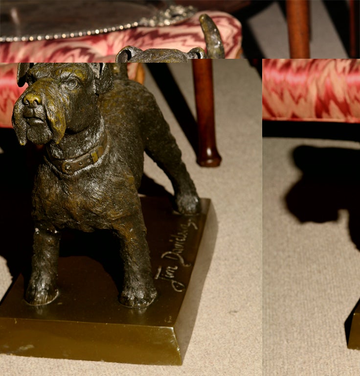 Bronze Jim Davidson bronze dog