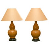 Pair of Chinese lamps.