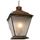Massive Hanging Tin Lantern