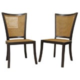 Teak and Cane Chairs