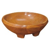 Massive Teak Footed Bowl