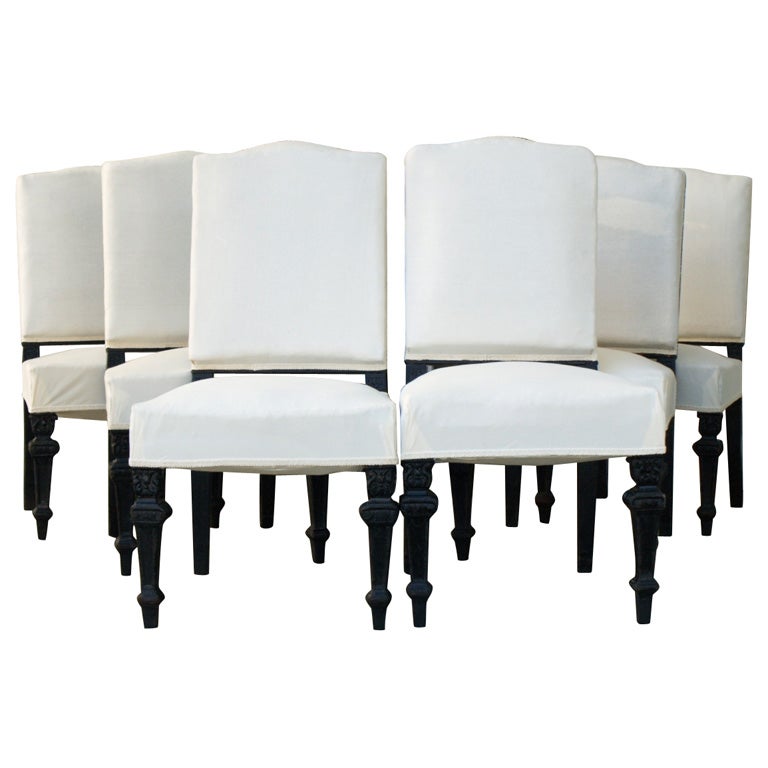 Set of Seven Dining Room Chairs
