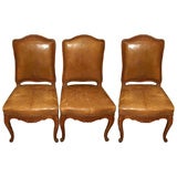 Antique Set of Six Louis XV Style Dining Chairs