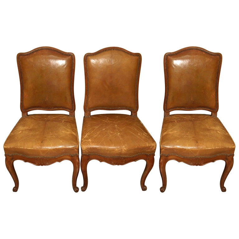 Set of Six Louis XV Style Dining Chairs