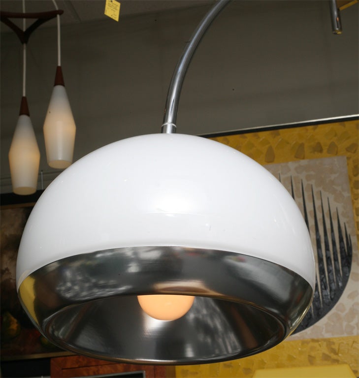 Guzzini Arc Floor Lamp with Marble Base & Illuminating Shade 1