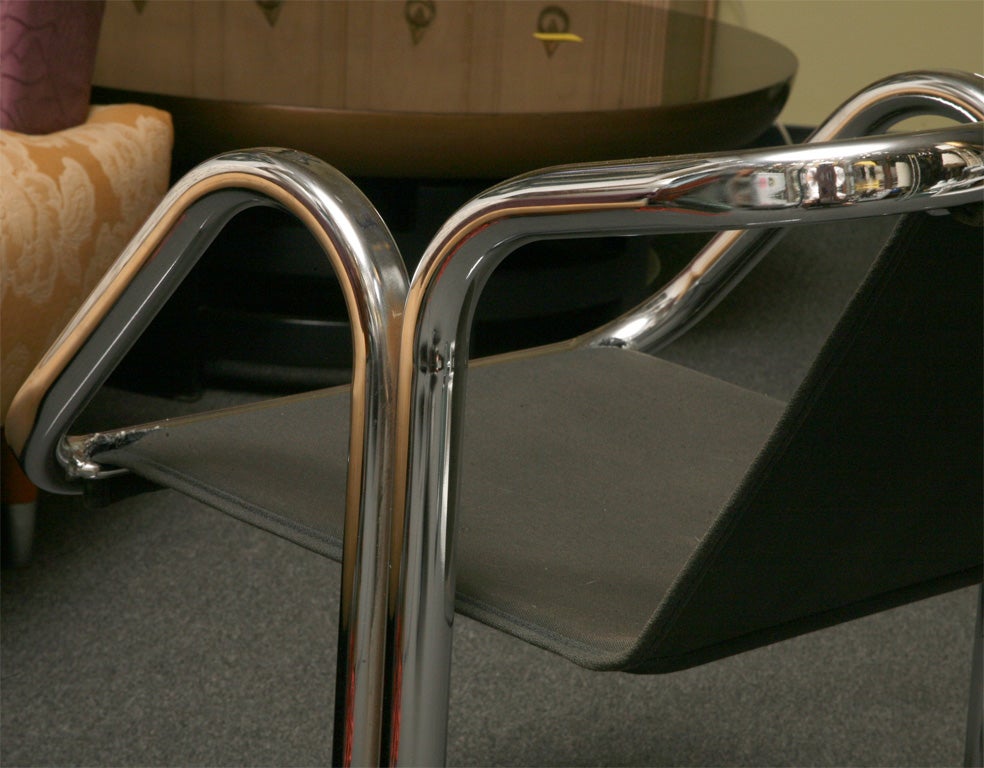 Six Jerry Johnson Chrome Dining Chairs 5