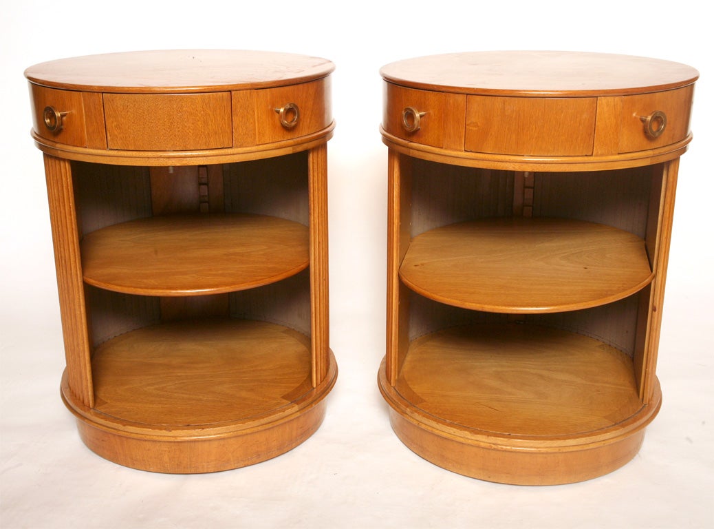 American Edward Wormley Tambor Nightstands/End Tables