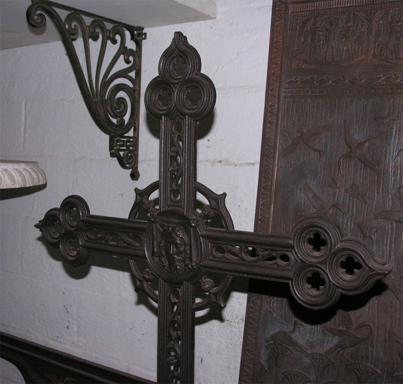 19th Century French Cast-Iron Cross For Sale 2