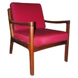 SIGNED SCANDINAVIAN ARMCHAIR W/ 2 SLATS BACK