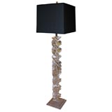 Stacked Lucite Floor Lamp