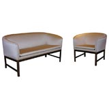 Nana Ditzel Rosewood Settee and Lounge Chair