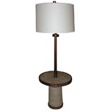 Vintage Martz Floor Lamp with Tile Topped Table