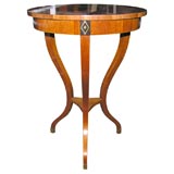 Beiedermeier style inlayed lamp table