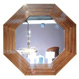 Lacquered Octagonal Mirror by Baker Furniture Co.