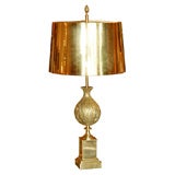 Bronze Pineapple Shaped Table Lamp Stamped La Maison Charles