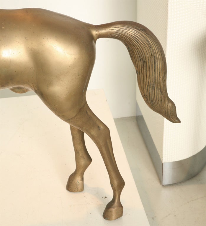 Large Brass Horse Sculptures 4