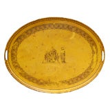Antique Regency oval tray