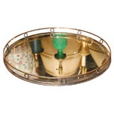 Antique Art nouveau mirror tray