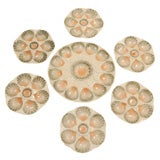 French oyster set of  plates