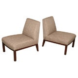 Pair of Slipper Lounge Chairs by Edward Wormley for Dunbar Pair of Slipper Lounge Chairs by Edward Wormley for Dunbar