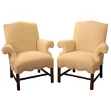 PAIR OF 19THC CHIPPENDALE CHAIRS FROM NEW ENGLAND