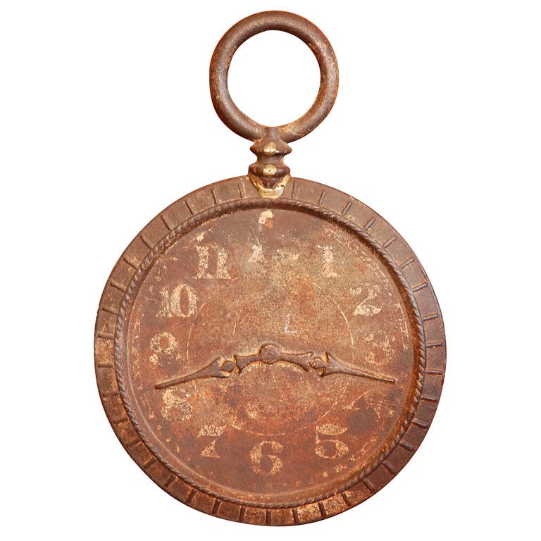 19THC CAST IRON WATCH TRADE SIGN