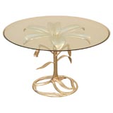 Silver Leafed Flower Dining Table