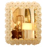 Rare Murano Glass Flower Mirror