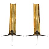 Pair of Tony Paul Brass Candle Sconces