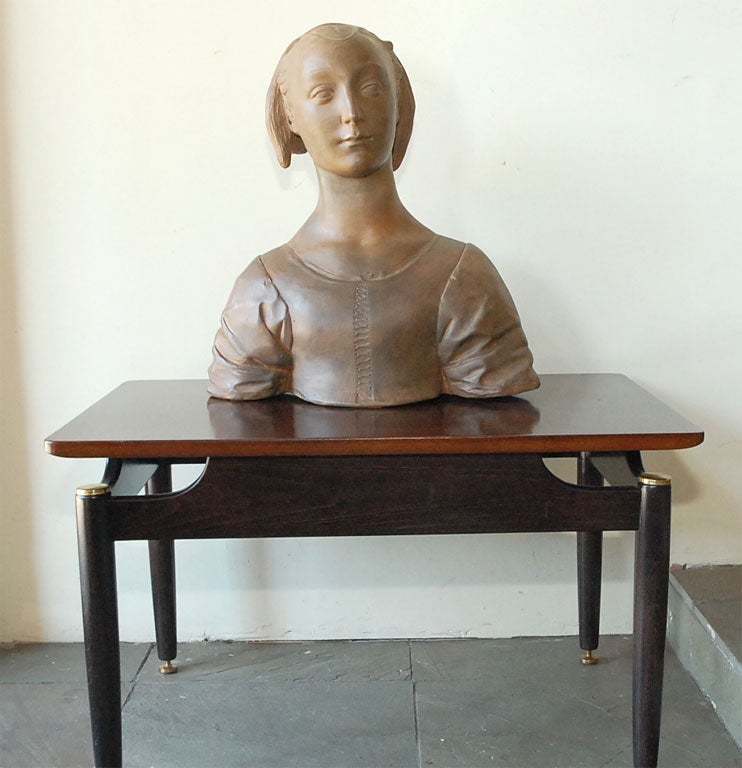 Renaissance Style Italian Bust of a Young Woman In Excellent Condition For Sale In Los Angeles, CA