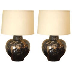 Exceptional Pair of Italian Table Lamps