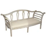 Directoire style painted sofa
