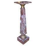 Antique Swivel Top  Marble Pedestal